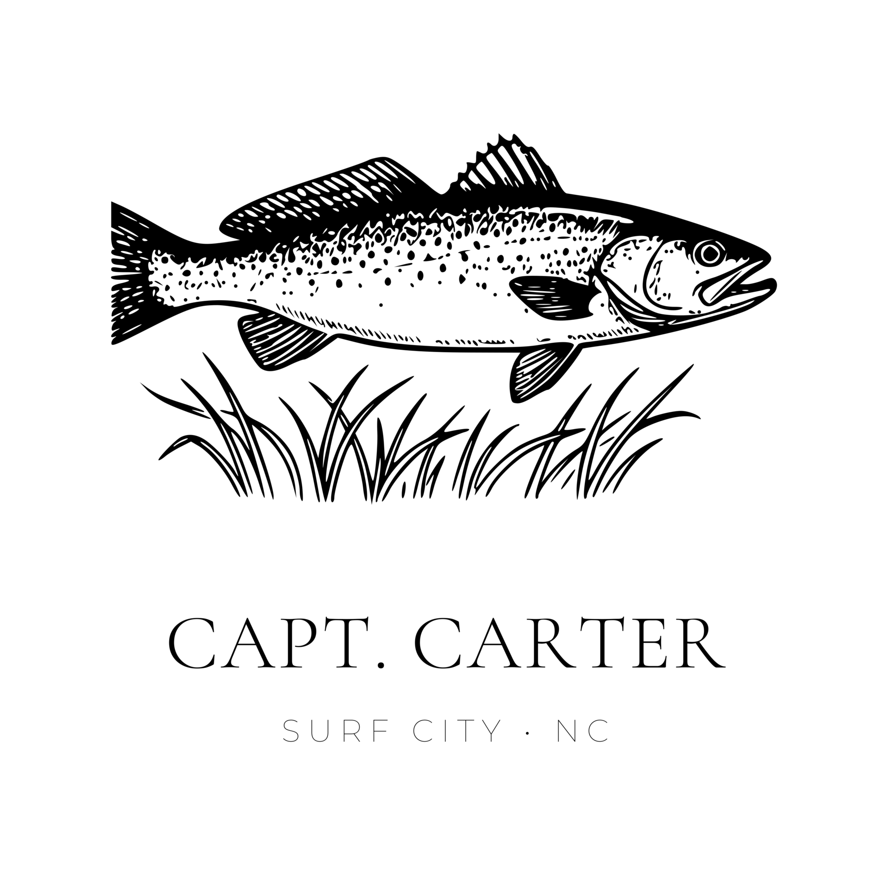 Inshore angler engraving design