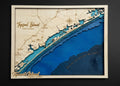 Custom Laser-Cut Coastal Map – Any Location - custom coastal map by Shoreline Custom Creations