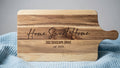 Custom Engraved 'Home Sweet Home' Wooden Cutting Board