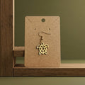 Laser-Cut Sea Turtle Charm Earrings - custom earrings by Shoreline Custom Creations