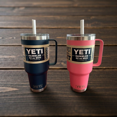 Custom Engraved 42oz YETI Rambler Mug - custom tumbler by Shoreline Custom Creations