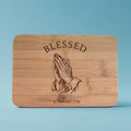 Custom Engraved 'Blessed' 2 Samuel 7:29 Bamboo Cutting Board - custom cutting board by Shoreline Custom Creations